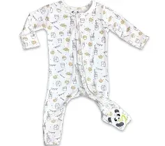 Bellabu Bear Kids' Milk and Cookies Bamboo Convertible Footie