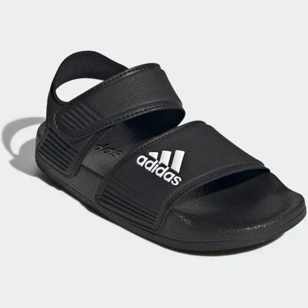 Adidas Kids' Adilette Sandals, Black/White/Black