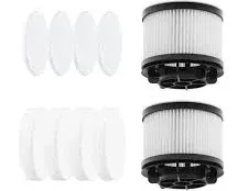 Replacement Filters Compatible with Levoit LVAC-200 Cordless Stick Vacuum Cleaner, 2 Post-Motor Filters and 4 Pre-Motor Filters, White