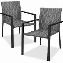 Best Choice Products Set of 2 Wicker Chairs