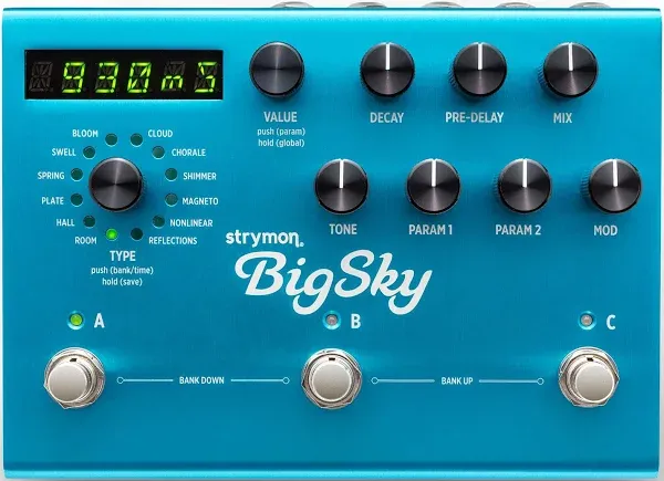 Styrmon BigSky Reverb Effects Pedal