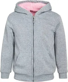 Coney Island Girls Sherpa Lined Zip Hoodie