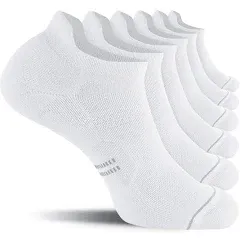 CelerSport 6 Pack Men's Running Ankle Socks with Cushion