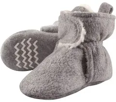 Hudson Baby Unisex Baby Cozy Fleece and Faux Sherpa Booties