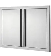 VEVOR Double Outdoor Kitchen Access Door Stainless Steel