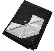 Heavy Duty Survival Blanket – Insulated Thermal Reflective Tarp - 60&#034; x 82&#034;. ...