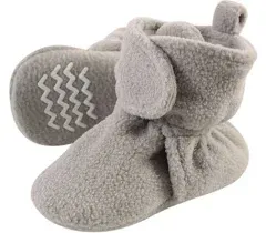 Hudson Baby Cozy Fleece Booties Light Pink Heather Gray / 18-24 Months