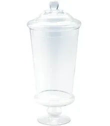 Diamond Star Glass Clear Apothecary Jar