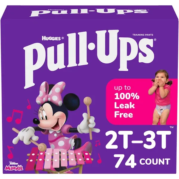 Pull-Ups Girls&#039; Learning Designs Training Pants Econ+ Pack - Size 2T-3T - 104ct