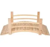 Shine Company 4 ft. Cedar Garden Bridge - Natural