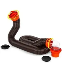 Camco RhinoFLEX Sewer Hose Kit W/15FT Hose and Swivel Fittings 39760