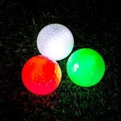 THIODOON Glow in The Dark Golf Balls Light Up LED Golf Balls Night Golf Gift Sets for Men Kids Women 6 Pack (6 Colors in One)