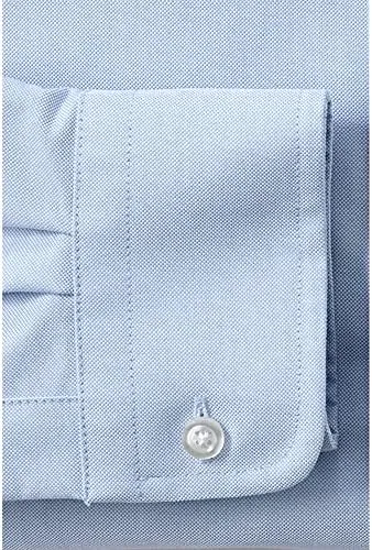 Lands' End School Uniform Men's Tall Long Sleeve Solid Oxford Dress Shirt