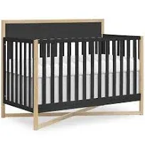 Dream On Me Owen 5-in-1 Convertible Crib, Vintage White Oak