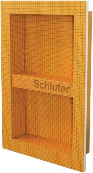 Schluter Systems Kerdi Board Prefabricated Waterproof Shower Niche 12" x 20" Pack of 2 for Sealed Shower Assemblies, Tile Ready, Suitable for Shower