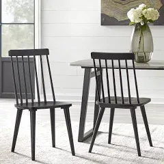 Set of 2 Lowry Dining Chairs Black - Lifestorey