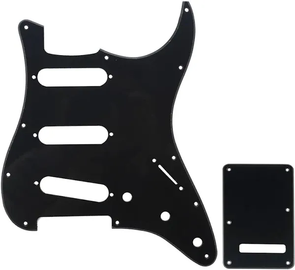 Genuine Fender Stratocaster Guitar Pickguard B/W/B 3-ply 11-hole 099-1359-000