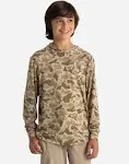 "Free Fly Kids' Bamboo Shade Hoody Barrier Island Camo"