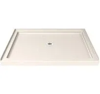 DreamLine SlimLine Center Drain Single Threshold Shower Base DLT