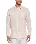 100% Linen Classic Guayabera Shirt - Long Sleeve