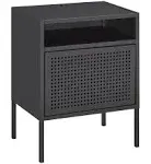 Picket House Furnishings Gemma Nightstand with USB Port - Gray