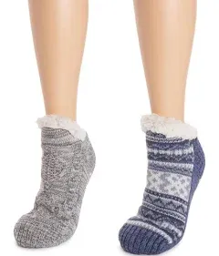 MUK LUKS Women's 2-Pack Short Cabin Socks