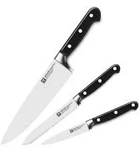 ZWILLING Professional S Knife Paring &amp; Meat Chef&#039; Knife 3-pc Set