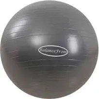 Anti-Burst and Slip Resistant Exercise Ball Yoga Ball Fitness Ball Birthing Ball with Quick Pump, 2,000-Pound Capacity, Multiple Colors and Sizes