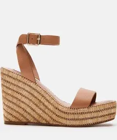 Steve Madden Women's Upstage Leather Wedge Sandals