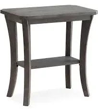 Leick Home 10305-RG Rustic Wire Brushed Driftwood Narrow End Table