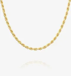 Italian Solid 925 Sterling Silver, 22K Gold Plated Chain Necklaces | Snake, Squa