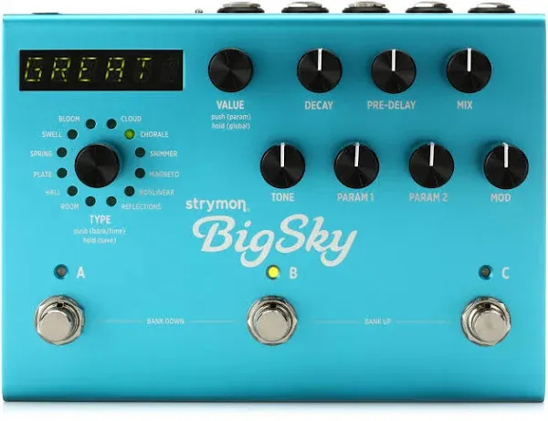 Strymon BigSky Reverb Pedal