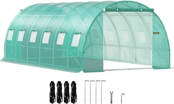 VEVOR Walk-in Greenhouse Tunnel House Galvanized Frame