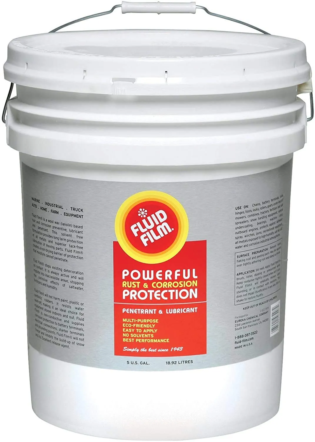 Fluid Film Pa Fluid Film Non-Aerosol (Nas) Liquid Lubricant &amp; Corrosion 5 Gallon