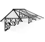 Canopia Lily 2642 9' x 3' Awning - Black/Clear