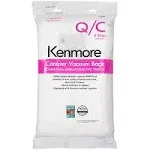 Kenmore Type Q HEPA Canister Vacuum Bags, 6 Pack, White