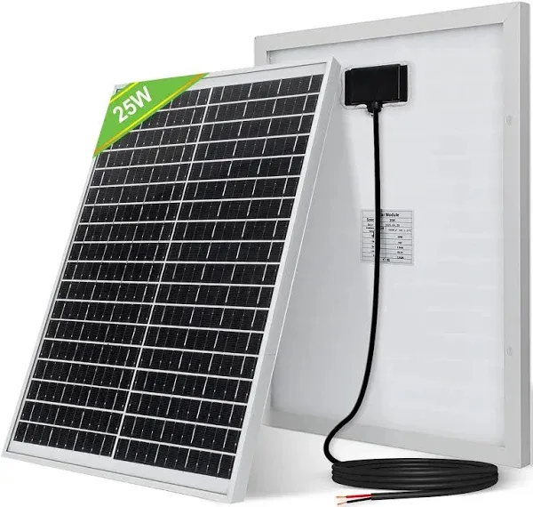 ECO-WORTHY 12V 25W Solar Panel