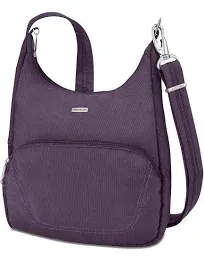 Travelon 42457 Anti-Theft Classic Essential Messenger Bag Purple