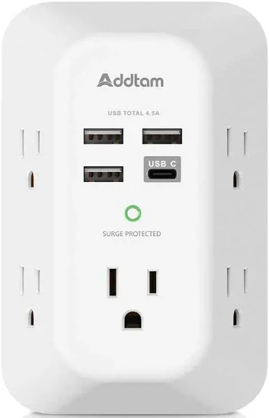 USB Wall Charger Surge Protector