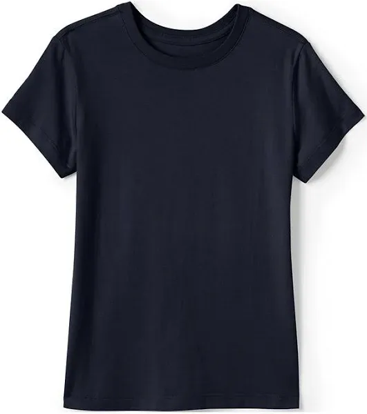 Girls Lands' End School Uniform Short Sleeve Essential Tee