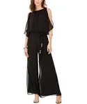 Msk Womens Cut-out Blouson Jumpsuit