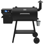 Z Grills Zpg 550B2 2024 Upgrade Wood Pellet Smoker, 8 in 1 BBQ Grill with Latest PID Technology LCD Controller, Auto Temperature Control, Meat Probe