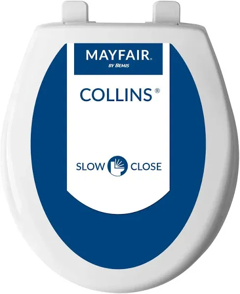  8100SL 000 Collins Slow Close Plastic Toilet Seat that will Never ROUND