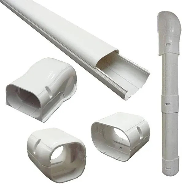 DuctlessAire 3 in. x 7.5 ft. Cover Kit for Air Conditioner and Heat Pump Line