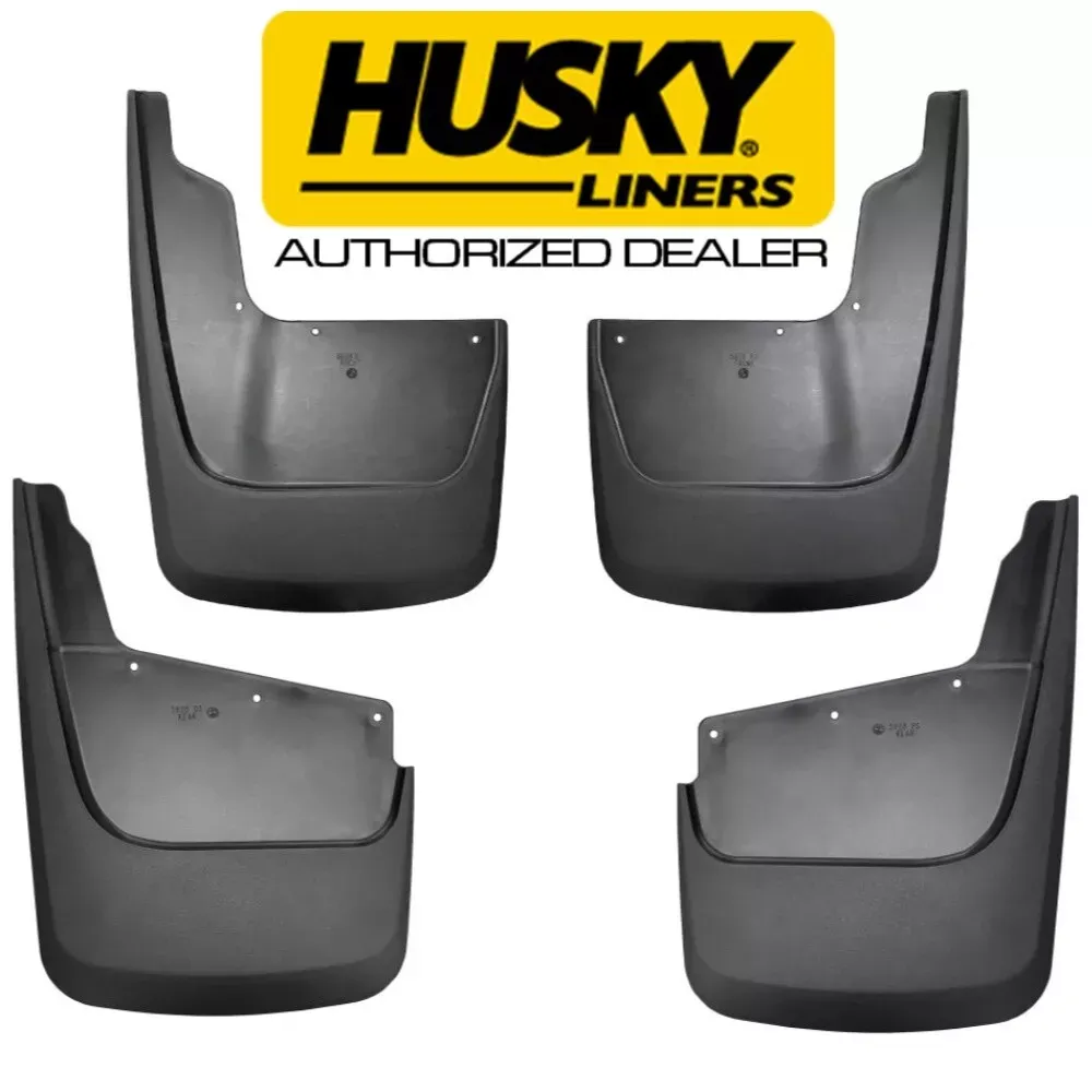 HUSKY Mud Guards Front &amp; Rear Flaps for 20-25 Chevy Silverado 2500HD 3500HD SRW