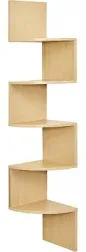 Greenco Corner Shelf 5 Tier Floating Shelves for Wall