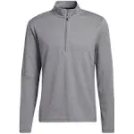 Adidas Men's 3-Stripe 1/4 Zip Golf Pullover Grey XL