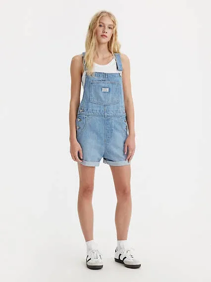 Levi's Women's Vintage Shortalls, Light Indigo, L - 52333-0040-L | Blain's Farm & Fleet