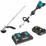 Makita XUX01M5PT 36V (18V X2) LXT Brushless Couple Shaft Power Head Kit with String Trimmer Attachment