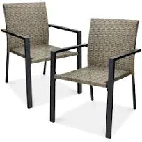 Best Choice Products Set of 2 Wicker Chairs